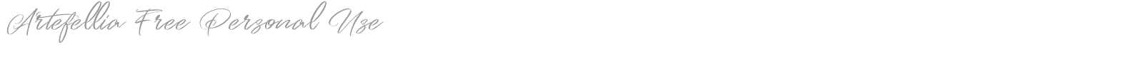 Artefellia font preview